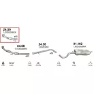 MARIX K24.59 - Kipufogó első cső SEAT LEON 1.9 D (1996-2010)