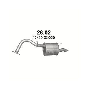 Polmo 26.02 – TOYOTA Kipufogó hátsó dob