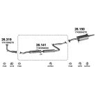 Marix 26-141 középső kipufogó dob – TOYOTA Corolla (E90)