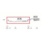 Marix 26-180 középső kipufogó dob – TOYOTA Yaris (XP10)