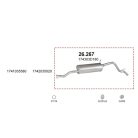 Marix 26-267 hátsó kipufogó dob – TOYOTA Hilux (AN10/AN20/AN30)