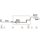 Polmo 26.72 – TOYOTA Középső kipufogó dob