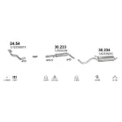 POLMO 30.234 - Kipufogó hátsó dob AUDI A3 1.6, 1.9 D (1996-2010)
