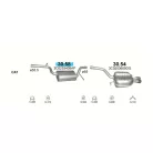 POLMO 30.58 - Kipufogó közép dob VW PASSAT 1.8, 2.0 (2005-2015)