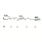 POLMO 30.85 - Kipufogó hátsó dob VW GOLF 1.6, 1.8 (1993-2000)