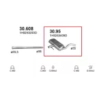 MARIX K30.95 - Kipufogó közép dob VW GOLF 2.0, 2.8 (1992-1998)