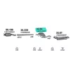   POLMO 30.86 - Kipufogó közép dob VW GOLF 1.6, 1.9 D, 2.0 (1991-2001)