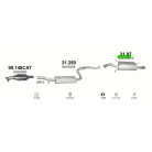 K31.97 Volvo S40 / V40 hátsó kipufogódob
