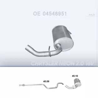 Polmo 45.10 hátsó dob – Chrysler Neon 2.0 16V 12 