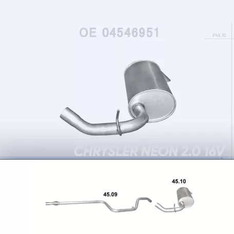 Polmo 45.10 hátsó dob – Chrysler Neon 2.0 16V 12 