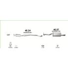 Marix 46-07 hátsó kipufogó dob – SUBARU Legacy III, Outback