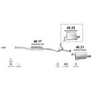 Polmo 46.20 – SUBARU Kipufogó hátsó dob