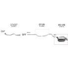 Edex 48.100 hátsó kipufogó dob – SAAB 9-3 II