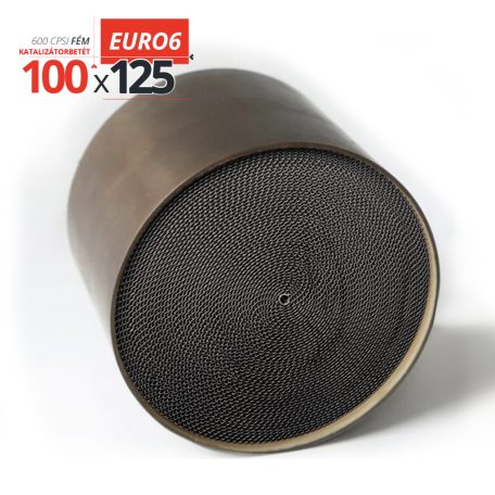 EURO6 Univerzális fém katalizátorbetét 600 cpsi 100x125 mm