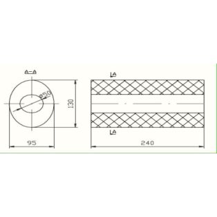   Univerzális ovál kipufogódob, Ø50, 350x210x120mm, 1be1ki és eltolt