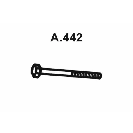 Kipufogó Csavar M10x1,25x30 DIN 961 – (258-887 / A.442)