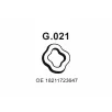 Kipufogó tartó gumi szerelvény – (255-013 / G.021)