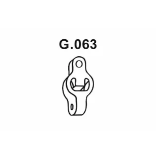 Kipufogó tartó gumi szerelvény – (255-042 / G.063)