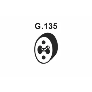 Kipufogó tartó gumi szerelvény – (255-112 / G.135)