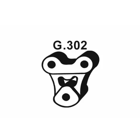 Kipufogó tartó gumi szerelvény – (255-428 / G.302)