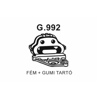 Kipufogó tartó gumi szerelvény – (255-203 / G.992)