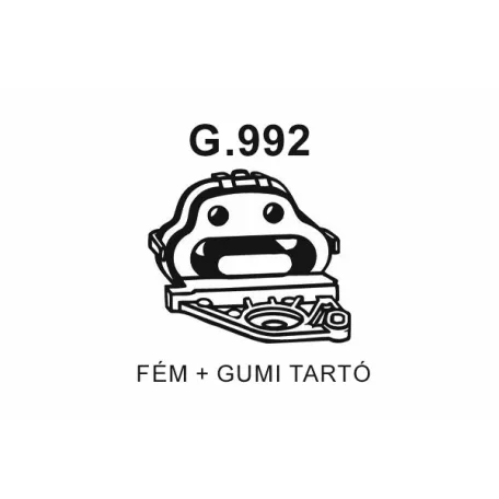 Kipufogó tartó gumi szerelvény – (255-203 / G.992)
