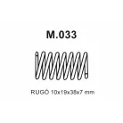 Kipufogó rögzítő rugó szerelvény 10x19x38x7 – (251-007 / M.033)
