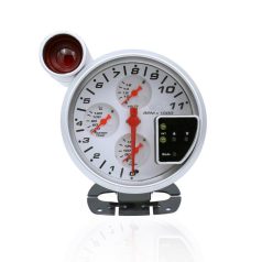   Fordulatszámmérő váltásjelzővel és extra műszerekkel – 5" (127 mm), kék háttérvilágítás