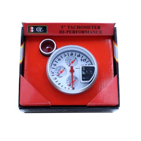 Fordulatszámmérő váltásjelzővel és extra műszerekkel – 5" (127 mm), kék háttérvilágítás