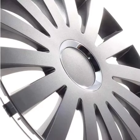 Sail szürke 16" dísztárcsa – Leoplast, strapabíró műanyagból