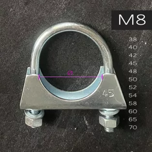 SBAutoparts Kipufogó Bilincs M8 (40 mm)