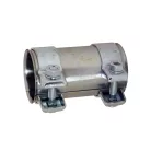 Kipufogó csőkapcsoló bilincs – ø61x65x125 mm, dupla bilincs