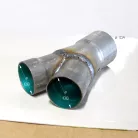 Kipufogó Y elosztó - 1x60, 2x50 mm