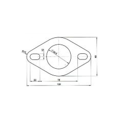SBAparts ON695-104 Kipufogó tömítés