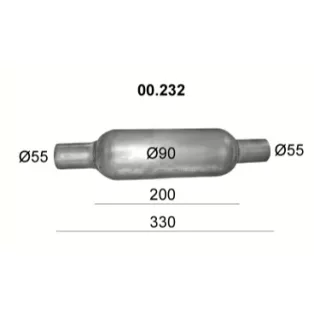Polmo 00.232 – Univerzális kipufogó dob