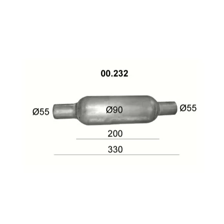 Polmo 00.232 – Univerzális kipufogó dob
