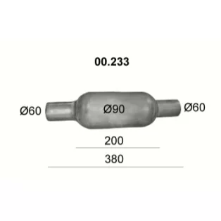 Polmo 00.233 – Univerzális kipufogó dob