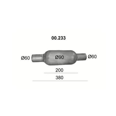 Polmo 00.233 – Univerzális kipufogó dob