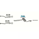 POLMO 01.00 - Kipufogó közép dob AUDI A6 2.4, 2.8 (1997-2005)