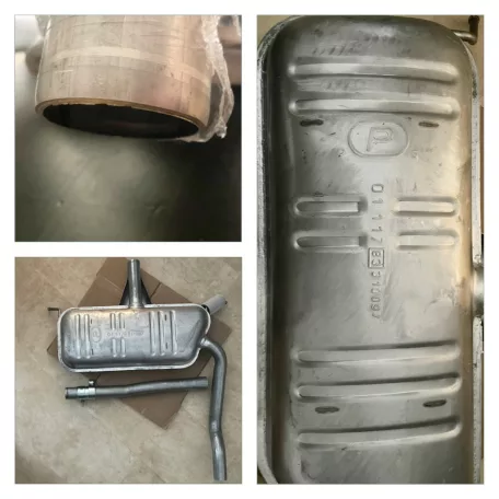 POLMO 01.117 - Kipufogó közép dob AUDI A4 1.9 D, 2.5 D (1997-2005)