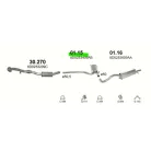 POLMO 01.15 - Kipufogó közép dob AUDI A4 1.6, 1.9 D (1994-2001)