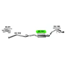 POLMO 03.101 - Kipufogó közép dob BMW 1 E81/E87 2.0 D (2007-2012)