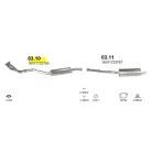 BMW 316i 1.6 90-93 Középső Kipufogó Dob - Polmo 03.10