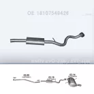 POLMO 03.15 - Kipufogó közép dob BMW 3 E90 2.0 (2005-2012)