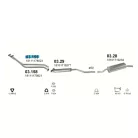 BMW 320i 09 Kipufogó Gyűjtő Cső - Polmo 03.159