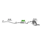 BMW E90-318i Középső Kipufogó Dob - Polmo 03.15