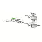 Polmo 03.37 – BMW 5 E39 Középső kipufogó dob