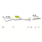BMW E30 88-93 324TD SDN Középső Kipufogó Dob - Polmo 03.42