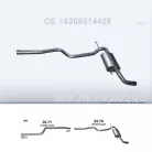 POLMO 03.70 - Kipufogó hátsó dob BMW 3 F30 2.0 D (2011-2016)