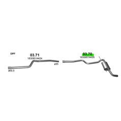 Polmo 03.70 – BMW 3 F30/31 Kipufogó hátsó dob